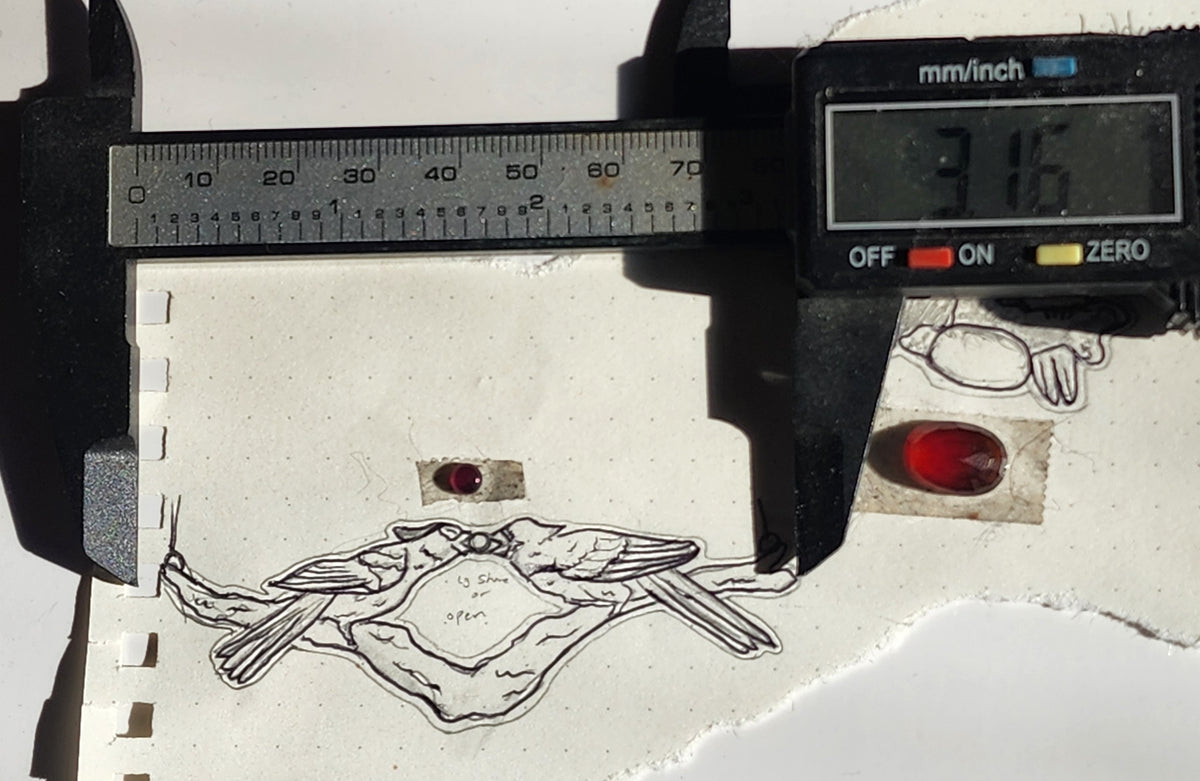 Share the Love- Garnet Cardinal Necklace