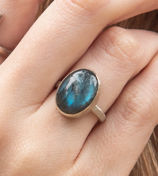 Labradorite Ring- Size 4.75