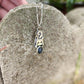 Kitty and Sapphire Pendant
