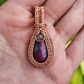 Ruby in Zoisite Copper Woven Pendant