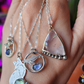 Mini Whale and Iolite Pendant #02