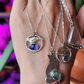 Mini Whale and Iolite Pendant #01