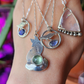 Mini Whale and Iolite Pendant #02