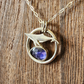 Mini Whale and Iolite Pendant #01