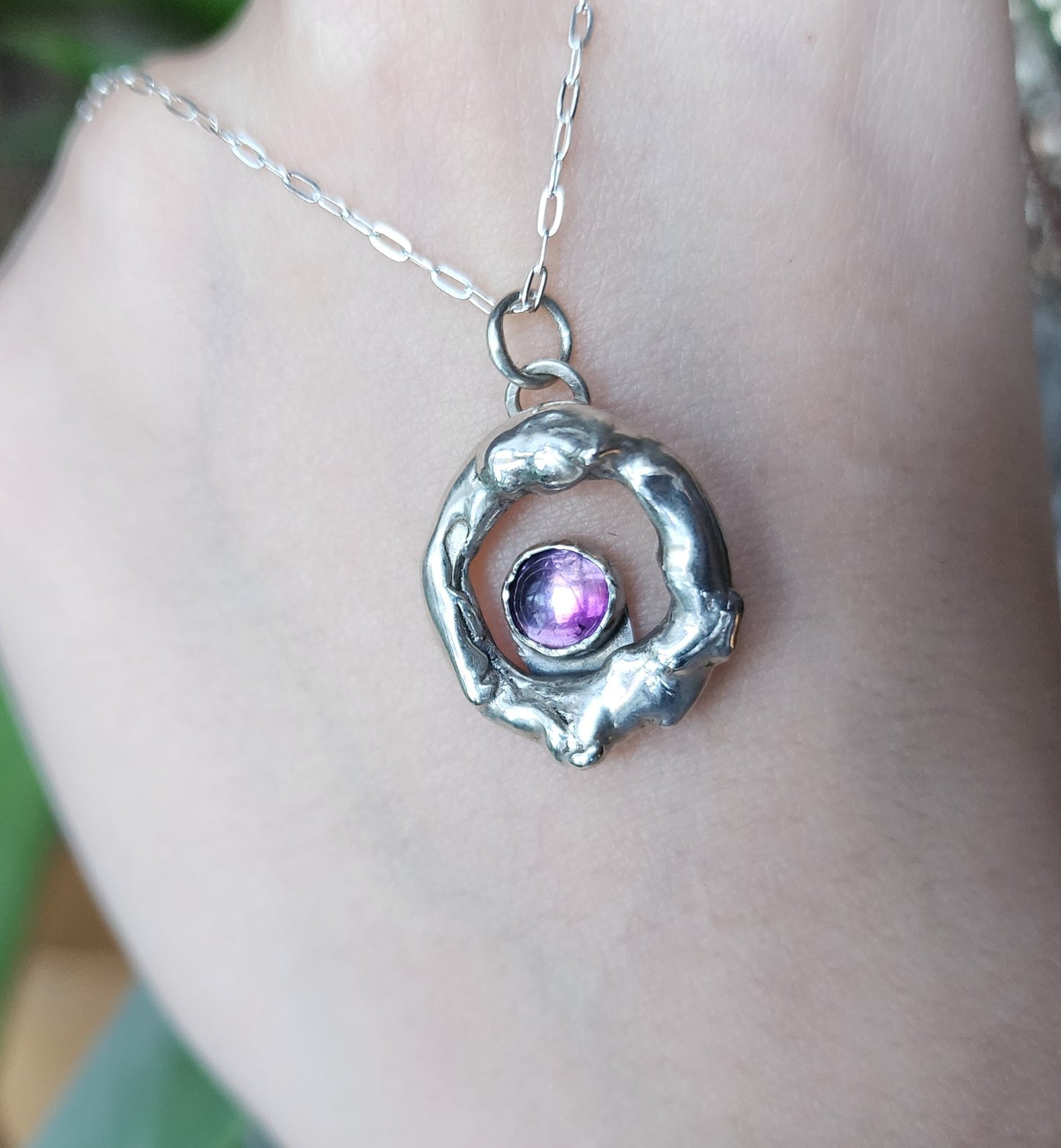 Amethyst Molten Pendant #2