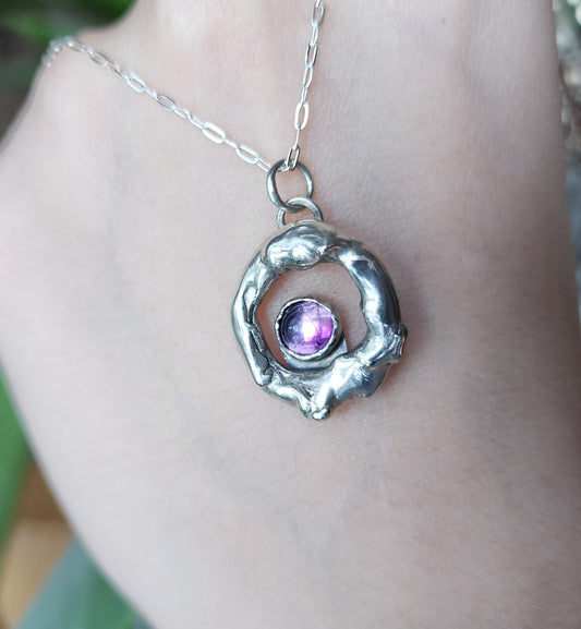 Amethyst Molten Pendant #2