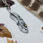 Feather with Tourmaline Pendant