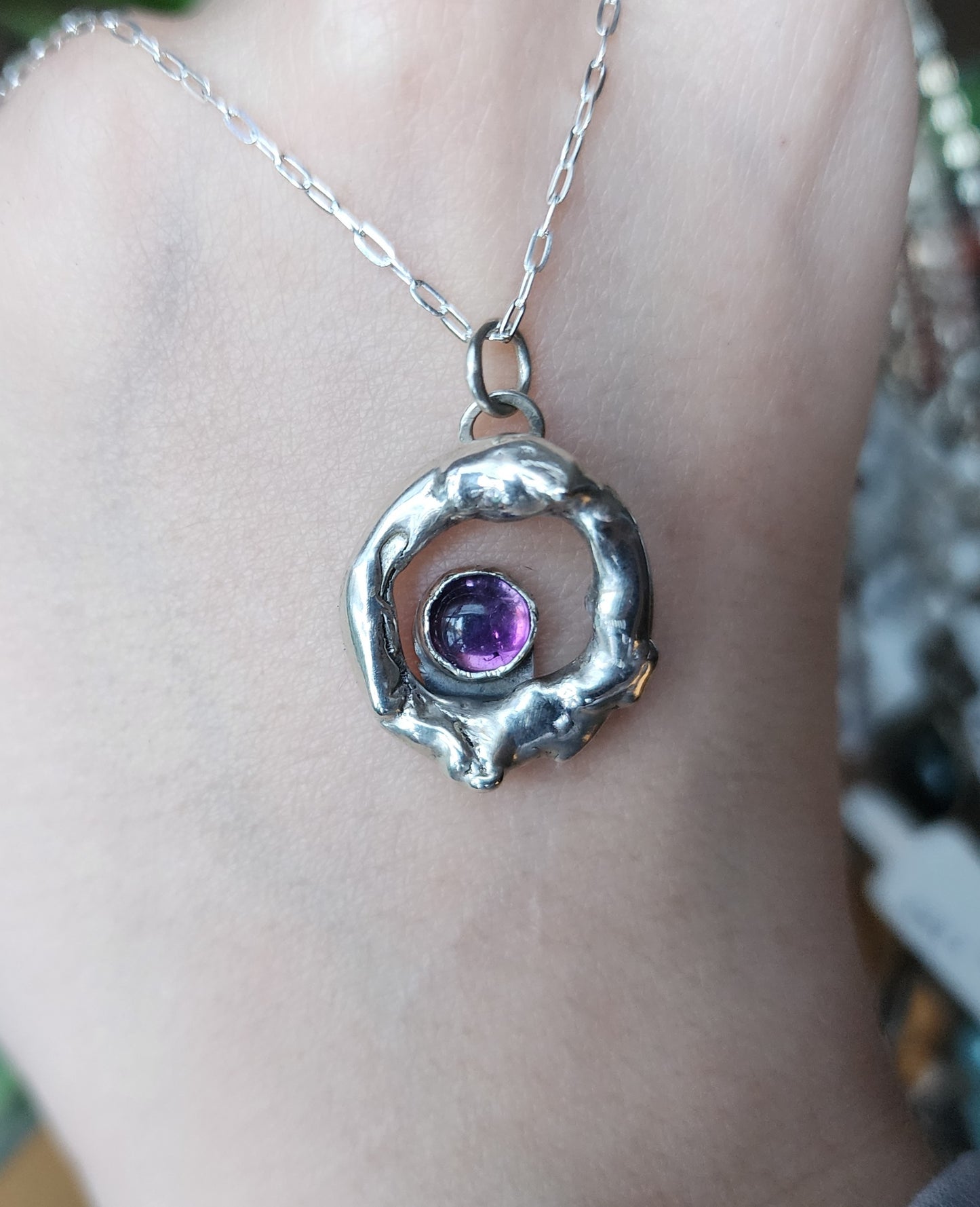 Amethyst Molten Pendant #2