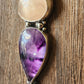 Rose Quartz and Amethyst Pendant