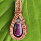 Ruby in Zoisite Copper Woven Pendant