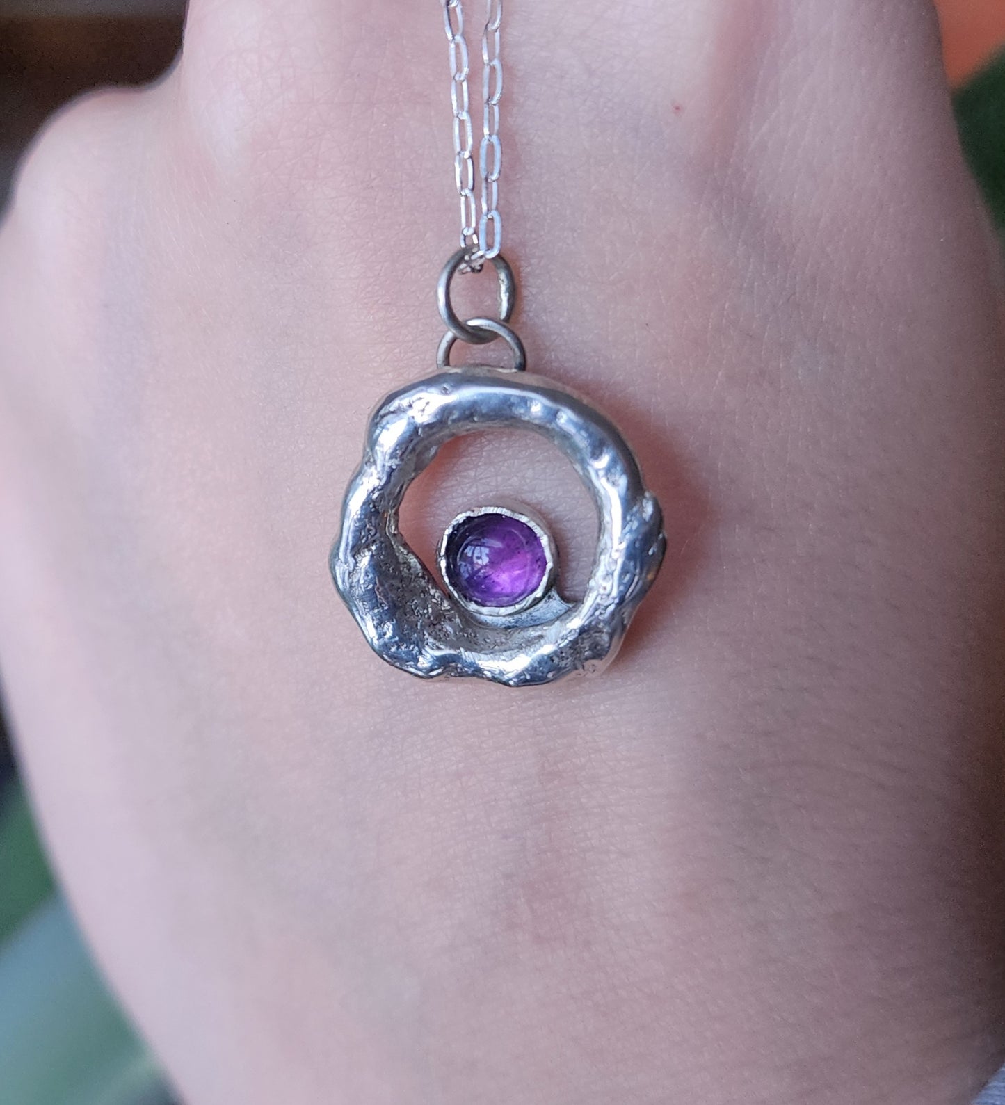 Amethyst Molten Pendant #1