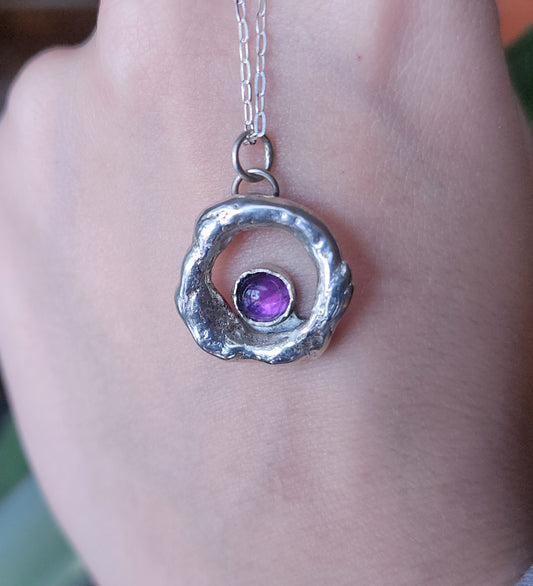 Amethyst Molten Pendant #1