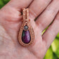 Ruby in Zoisite Copper Woven Pendant