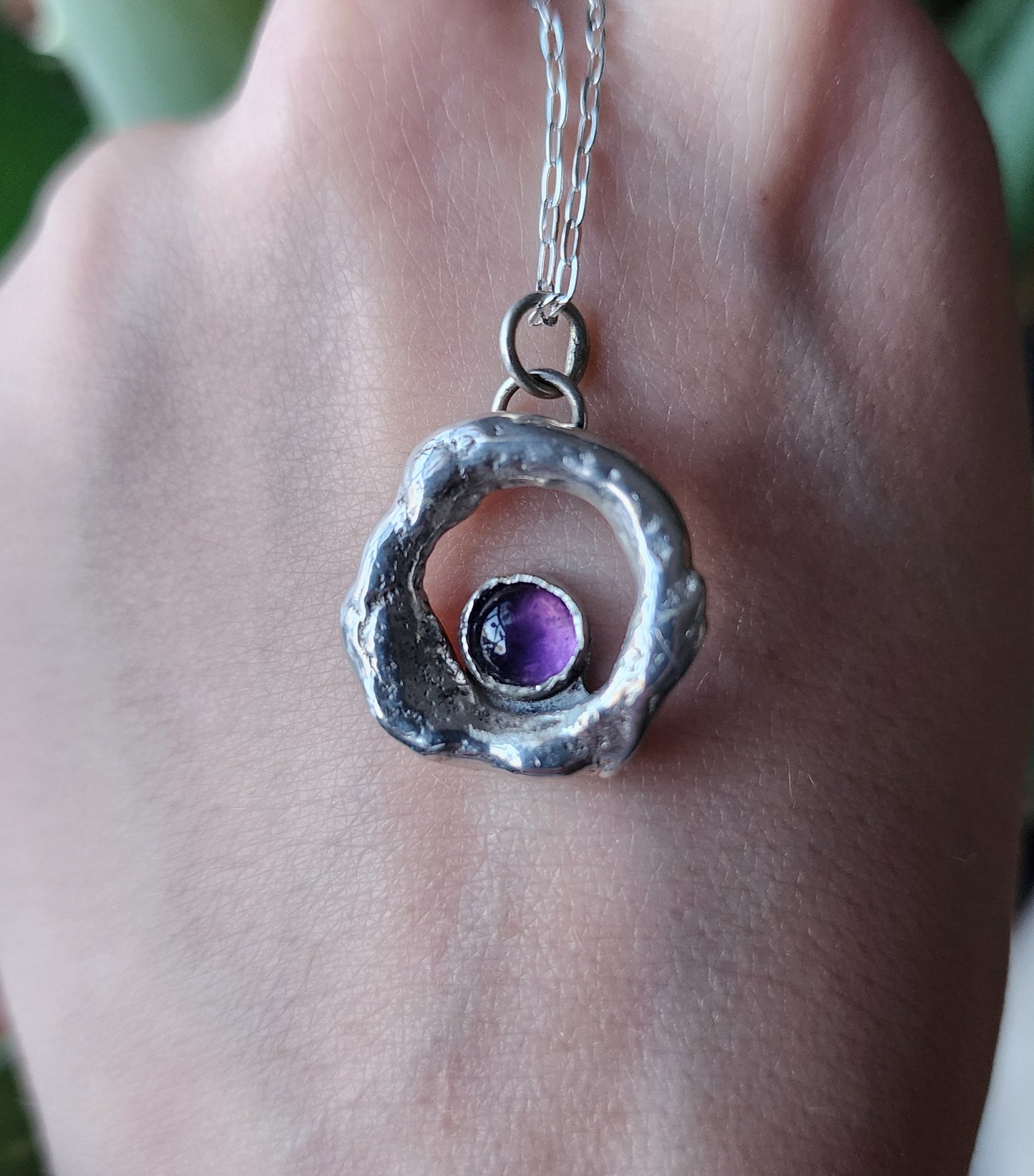 Amethyst Molten Pendant #1
