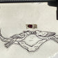 Share the Love- Garnet Cardinal Necklace