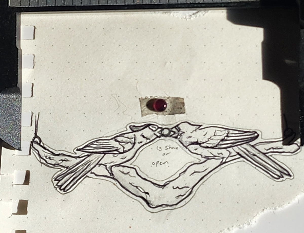 Share the Love- Garnet Cardinal Necklace