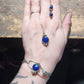 Lapis Lazuli Hinge Bracelet