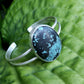 Tibetan Turquoise and Sterling Silver Cuff