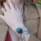 Tibetan Turquoise and Sterling Silver Cuff