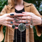 Labradorite and Seal Medallion